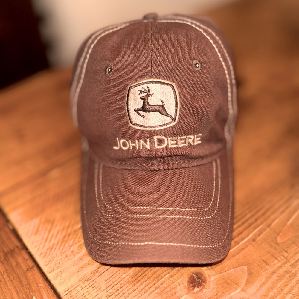 John Deere Brown Cap